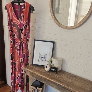 London Times Abstract Dress, Womens 18